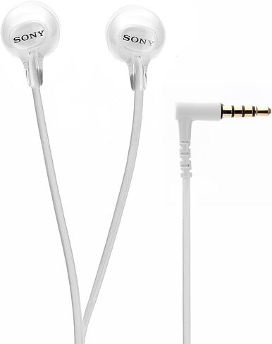 Sony Audio/Video MDR-EX15AP/W EX Earbud Headset White, Model: MDREX15AP in Saudi Arabia