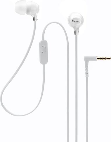 Sony Audio/Video MDR-EX15AP/W EX Earbud Headset White, Model: MDREX15AP in Saudi Arabia