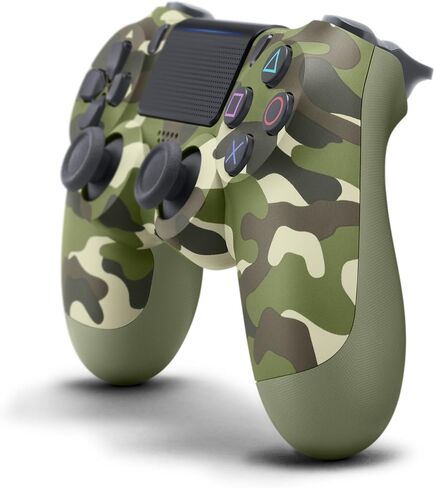 يد تحكم سوني Dualshock 4 اللاسلكية لجهاز بلاي ستيشن 4 - أخضر مموه - بلاي ستيشن 4 in Kuwait