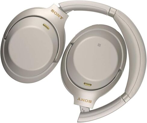 Sony WH1000XM3 Noise Cancelling Headphones : Wireless Bluetooth Over the Ear Headset – Silver (2018 Version) in Kuwait