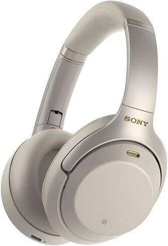 Sony WH1000XM3 Noise Cancelling Headphones : Wireless Bluetooth Over the Ear Headset – Silver (2018 Version) in Kuwait