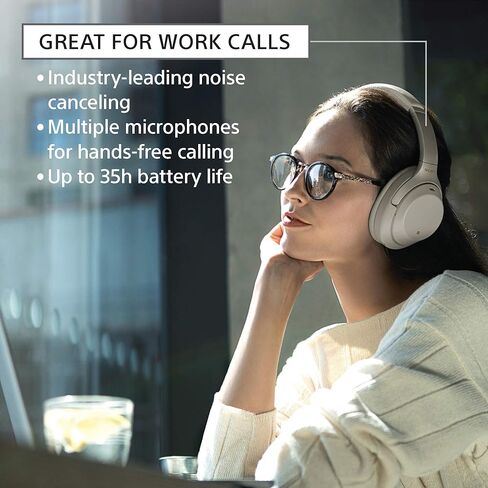 Sony WH1000XM3 Noise Cancelling Headphones : Wireless Bluetooth Over the Ear Headset – Silver (2018 Version) in Kuwait