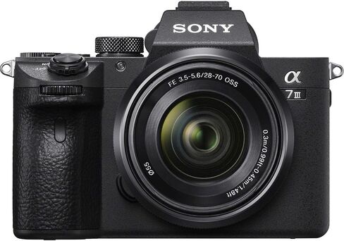 Sony Alpha a7 III Mirrorless Digital SLR Camera with 28-70mm Lens Kit + Prime TTL Accessory Bundle with 128GB Memory & Photo/Video Editing Software in Saudi Arabia