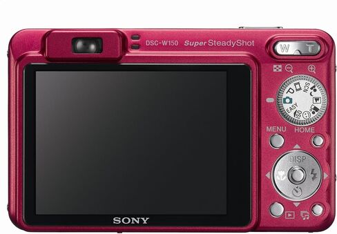 Sony Cybershot DSCW150/R 8.1MP Digital Camera with 5x Optical Zoom with Super Steady Shot (Red) in Saudi Arabia
