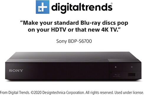 Sony BDP-S6700 4K Upscaling 3D Streaming Home Theater Blu-Ray Disc Player (Black) in Saudi Arabia