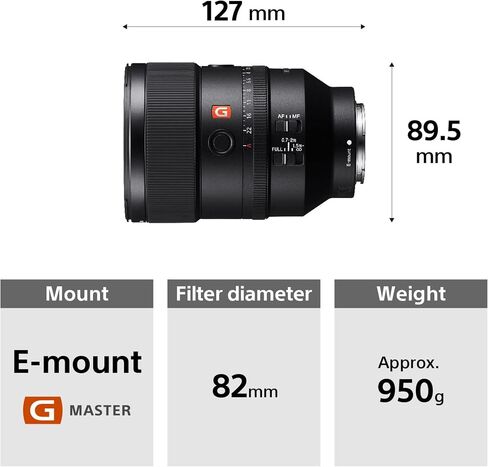 Sony FE 135 mm f/1.8 GM | Full-Frame, Telephoto, Prime Lens (SEL135F18GM) in Saudi Arabia