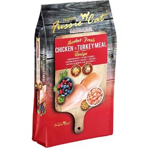 Fussie Cat Market Fresh Chicken & Turkey Meal Formula Grain-Free Dry Cat Food 10lb in Kuwait
