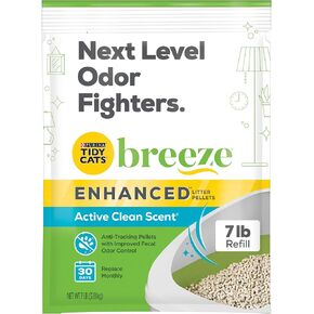Purina Tidy Cats Scented Litter Pellets, Breeze Enhanced Refill Litter Pellets in Recyclable Box - (Pack of 6) 3.5 lb. Bags