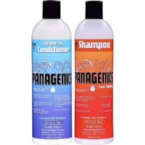 باناجينيكس | مجموعة شامبو وبلسم الحيوانات الأليفة (زجاجات سعة 16 أونصة) - آمنة لجميع الحيوانات، غير معطرة، تحتوي على الحمضيات والصبار in Kuwait