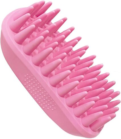 Pet Silicone Shampoo Brush for Long & Short Hair Medium Large Pets Dogs Cats,Shower Wash Curry Brush,Dog hair Products Accessories Dog Back Massage for Long & Short Hair Small Large Pets Dogs(Green) in Kuwait
