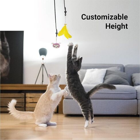 SVD.PET لعبة القط المعلقة على الباب، سلك مرن تفاعلي قابل للاستبدال، لعبة القط الفأر النطاط، لعبة القط المعلقة لتخفيف التوتر مع حبل بنجي in Kuwait