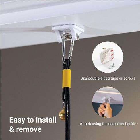 SVD.PET لعبة القط المعلقة على الباب، سلك مرن تفاعلي قابل للاستبدال، لعبة القط الفأر النطاط، لعبة القط المعلقة لتخفيف التوتر مع حبل بنجي in Kuwait