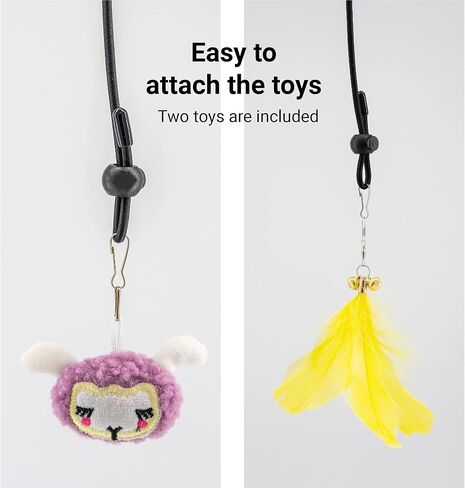 SVD.PET لعبة القط المعلقة على الباب، سلك مرن تفاعلي قابل للاستبدال، لعبة القط الفأر النطاط، لعبة القط المعلقة لتخفيف التوتر مع حبل بنجي in Kuwait