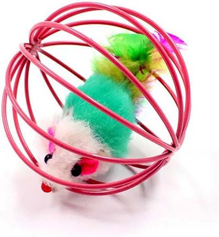 Houchu لدغة مقاومة القط دعابة لعبة قفص لعبة الفأر الملونة الاصطناعي القط لعب هريرة لعب داخلي لعبة الحيوانات الأليفة تدريب الملحقات مستلزمات الحيوانات الأليفة in Kuwait