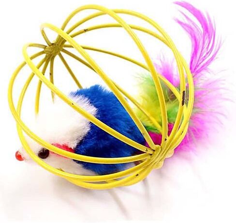 Houchu لدغة مقاومة القط دعابة لعبة قفص لعبة الفأر الملونة الاصطناعي القط لعب هريرة لعب داخلي لعبة الحيوانات الأليفة تدريب الملحقات مستلزمات الحيوانات الأليفة in Kuwait