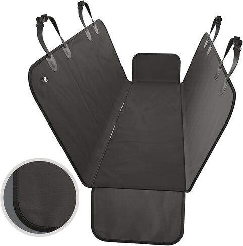 Active Pets Dog Car Seat Cover - Waterproof Cotton Seat Protector for Cars, SUVs, Trucks - Universal Fit - XL, Black in Kuwait