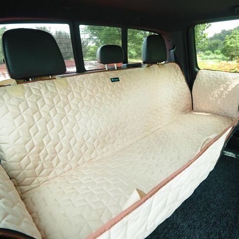 Meginc Dog Car Seat Cover for Trucks, Dog Seat Cover for Back Seat F150 Ram 1500, Waterproof Dog Hammock for Truck Crew Cab with Mesh Window Heavy Duty Seat Cover for F-Series/GMC Sierra/Silverado in Kuwait