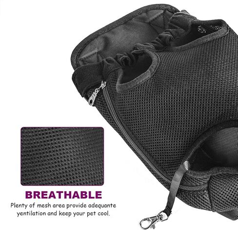 Legs Out Front-Facing Dog Carrier Hands-Free Adjustable Pet Backpack Carrier for Walking Hiking Bike and Motorcycle (Small) in Kuwait