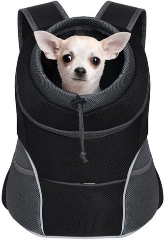 YUDODO Dog Front Carrier Backpack, Adjustable Breathable Dog Backpack in Kuwait