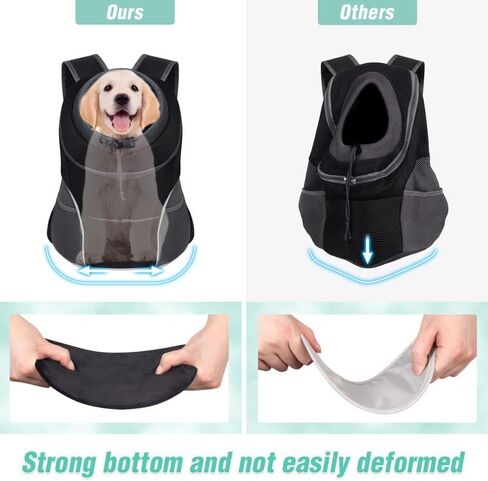 YUDODO Dog Front Carrier Backpack, Adjustable Breathable Dog Backpack in Kuwait