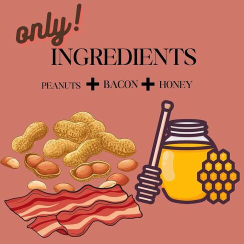 شركة BUDDY BUDDER Bark Bistro Company، لحم الخنزير المقدد المتسول، زبدة الفول السوداني الطبيعية 100% للكلاب، حلوى زبدة الفول السوداني الصحية للكلاب، أشياء في اللعبة، إثراء الكلاب، جيب حبوب منع الحمل للكلاب، صنع في الولايات المتحدة الأمريكية، (برطمانات سعة in Kuwait