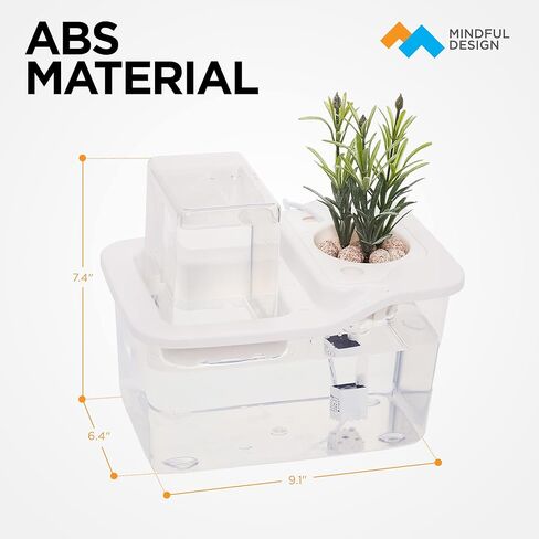 تصميم مدروس صغير لنظام زراعة أكوابونيك داخلي للأسماك - مجموعة النظام البيئي أعلى الطاولة للنباتات المائية والأسماك - خزان أسماك أكوابونيك ذاتي السقي - حوض أسماك النظام البيئي in Kuwait