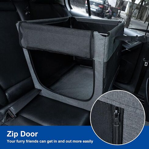 Cathpetic Car Seat for Dogs - Large Dog Car Seat with Stable Structure, Waterproof Pet Car Seat for Back and Front Seat of The Car, Pickup and Trucks, Perfect Dog car seat for Medium and Large Dog in Kuwait