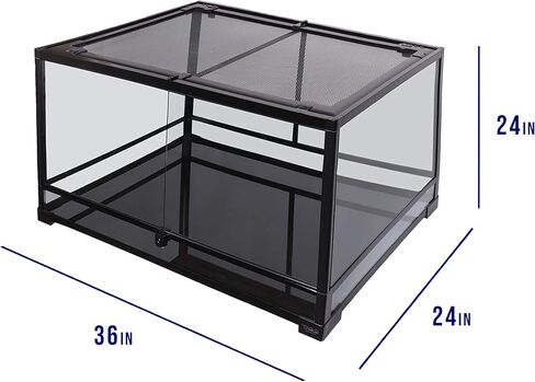 Carolina Custom Cages Terrarium, Tall Large Deep 36Lx24Dx24H; Easy Assembly in Kuwait
