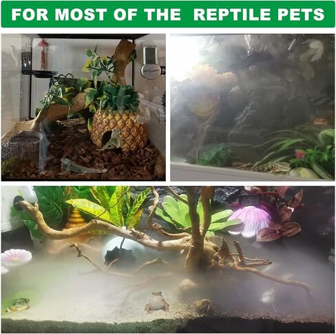 PetierWeit Reptile Fogger Large Tank Reptile Humidifiers Adjustable Fogger Mister for Reptiles Terrarium Humidifier with Extendable Hose Ideal for Reptiles Amphibians Vivarium in Kuwait