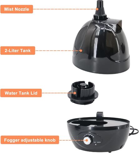 PetierWeit Reptile Fogger Large Tank Reptile Humidifiers Adjustable Fogger Mister for Reptiles Terrarium Humidifier with Extendable Hose Ideal for Reptiles Amphibians Vivarium in Kuwait