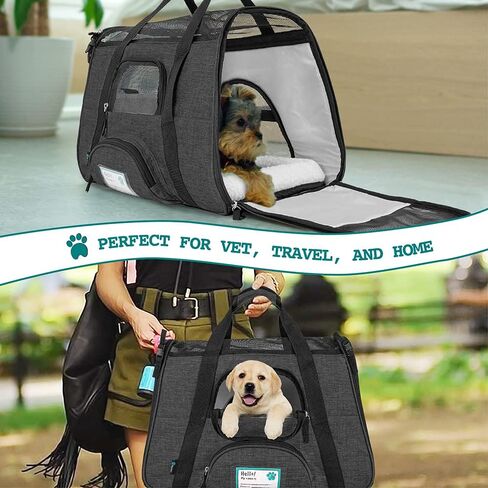 PetAmi Airline Approved Pet Carrier Cats & Small Dogs, Small Heather Taupe in Kuwait