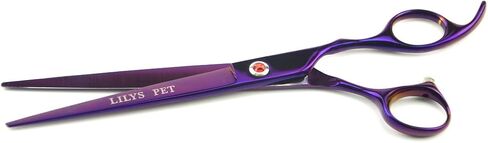 LILYS PET Professional PET Grooming scissors Kit,Coated Titanium,Sharp and Strong Stainless Steel Blade for Dogs Cats Hair Cutting,3 Pieces of Scissors with a Comb and a Case (7.0 inches, Purple) in Saudi Arabia