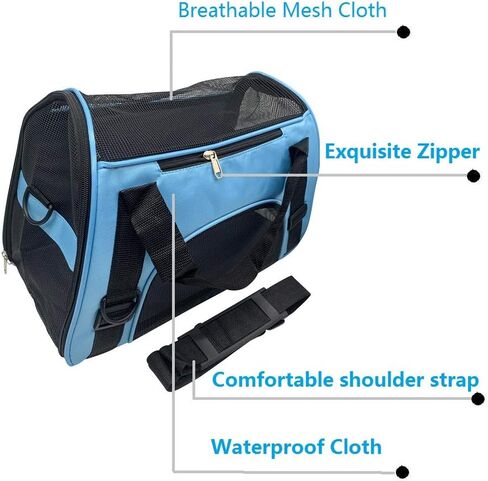 Pet Carrier Bag, Airline Approved Duffle Bags, Pet Travel Portable Bag Home for Little Dogs, Cats and Puppies, Small Animals (Small, Pink) in Kuwait