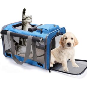 Dog Carrier Cat Carrier Portable Pet Travel Carrier Bag Airline Approved Folding Pet Carrier for Small Dogs Puppies Medium Cats,Pink in Saudi Arabia