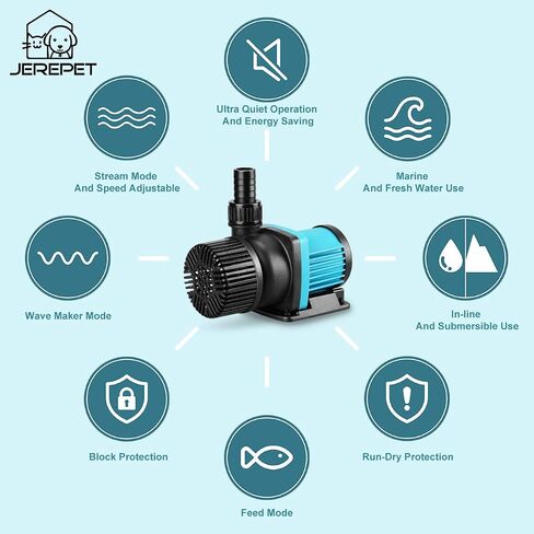 2640GPH 75W Aquarium 24V DC Water Pump with Controller in Kuwait