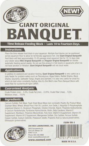 Zoo Med Laboratories AZMBB3 Giant Banquet Block Feeder, 1 Count (Pack of 1) in Saudi Arabia