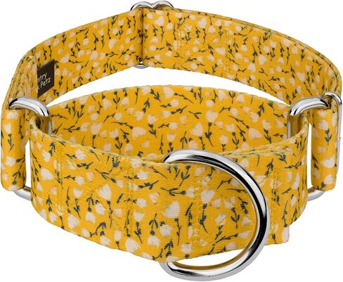 Country Brook Petz - طوق الكلاب Spring Cottagecore Martingale - مجموعة الربيع مع 6 تصميمات لفصل الربيع (1 1/2 بوصة، متوسط) in Kuwait