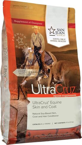 UltraCruz Equine Skin and Coat Pellet Supplement for Horses, 10 lb (46 Day Supply) in Kuwait