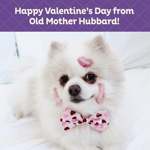 Old Mother Hubbard Natural Crunchy Dog Biscuits, Oven-Baked Healthy Treats for Dogs, Limited-Edition Holiday-Inspired Shapes (Peanut Butter - Valentine's Day, 6-Ounce Bag) in Kuwait