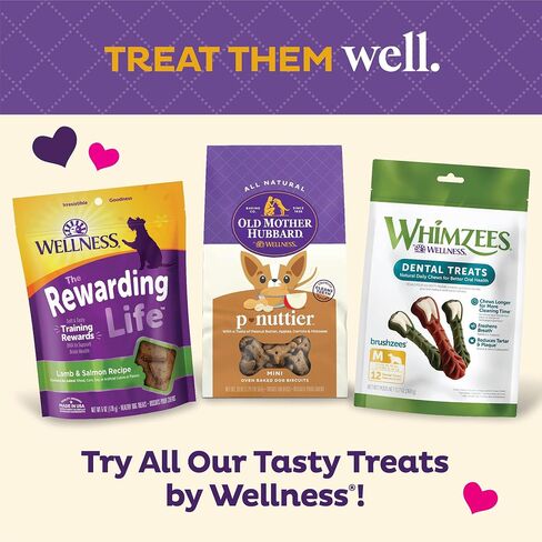 Old Mother Hubbard Natural Crunchy Dog Biscuits, Oven-Baked Healthy Treats for Dogs, Limited-Edition Holiday-Inspired Shapes (Peanut Butter - Valentine's Day, 6-Ounce Bag) in Kuwait