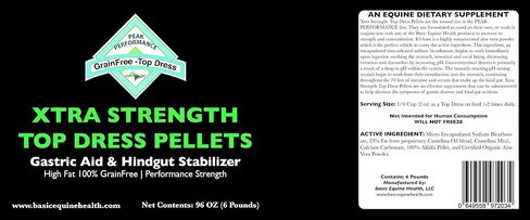 Gut Health Horse Weight Gain Supplement - Xtra Strength Peak Performance Top Dress Pellets (6 lbs) - Ulcer Aid for Horses That Promotes Weight Gain, Hoof Growth, Improved Mood, and Coat in Saudi Arabia
