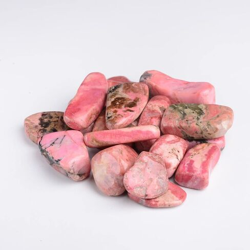 100g Natural Rose Red Rhodochrosite Gravel Stones Rock Crystal Quartz Mineral Healing Fish Tank Decoration Cube Stone 15-20mm in Saudi Arabia