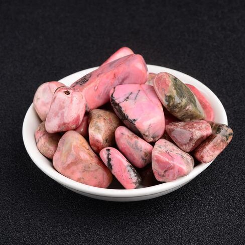 100g Natural Rose Red Rhodochrosite Gravel Stones Rock Crystal Quartz Mineral Healing Fish Tank Decoration Cube Stone 15-20mm in Saudi Arabia