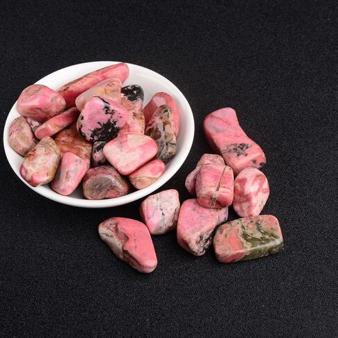 100g Natural Rose Red Rhodochrosite Gravel Stones Rock Crystal Quartz Mineral Healing Fish Tank Decoration Cube Stone 15-20mm in Saudi Arabia