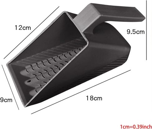 Aquarium Fish for Gravel Sand Scoop Shovel Scraper Cleaning Pan Gray Aquarium Sand in Kuwait