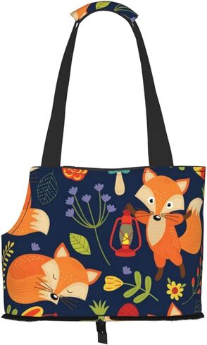 حامل حقيبة الحيوانات الأليفة على شكل زهرة الثعلب على شكل حيوان لطيف، حقيبة حمل على الكتف للحيوانات الأليفة، للكلاب الصغيرة والقطط والجرو والهريرة حقيبة يد محمولة أنيقة للسفر للحيوانات الأليفة. in Kuwait