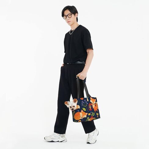 حامل حقيبة الحيوانات الأليفة على شكل زهرة الثعلب على شكل حيوان لطيف، حقيبة حمل على الكتف للحيوانات الأليفة، للكلاب الصغيرة والقطط والجرو والهريرة حقيبة يد محمولة أنيقة للسفر للحيوانات الأليفة. in Kuwait