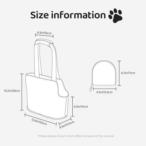 حامل حقيبة الحيوانات الأليفة على شكل زهرة الثعلب على شكل حيوان لطيف، حقيبة حمل على الكتف للحيوانات الأليفة، للكلاب الصغيرة والقطط والجرو والهريرة حقيبة يد محمولة أنيقة للسفر للحيوانات الأليفة. in Kuwait