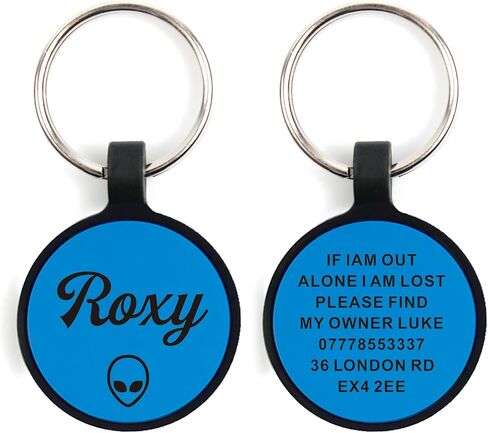 Silicone Dog Tags Engraved for Pets Personalized Soundless Pet ID Tag Light Dog Name Tags Silent Dog Id Tags Custom Dog Tags for Cats Puppy Kitty 2 Shapes & 5 Colours (Pink Bone) in Kuwait