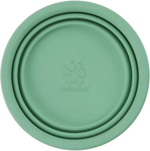 Hevea Collapsible Dog Bowl On The Go - Made from 100% Natural Rubber - Ultra Portable Pocket Sized Water Travel Dog Bowl - Tested and Safe for Your Dog (Old Rose) in Kuwait
